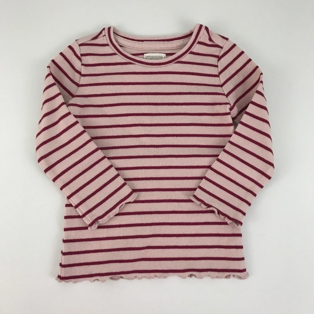 Gymboree‎ Pink Striped shirt 12-18m NWT
